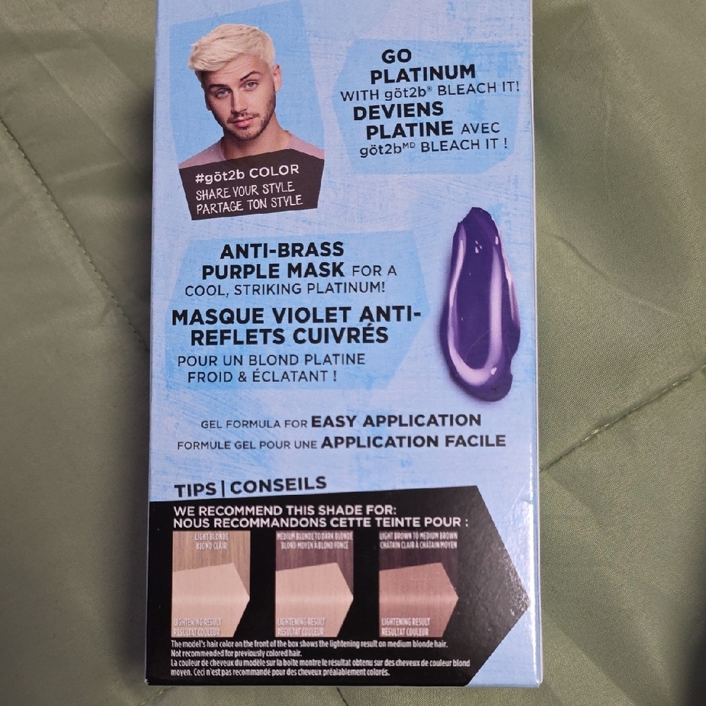 Schwarzkopf Got2b Bleach It Permanent Hair Gel Dye-00A Ultra Platinum Blonde - Picture 2 of 5